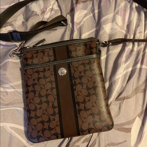 Coach brown crossbody bag